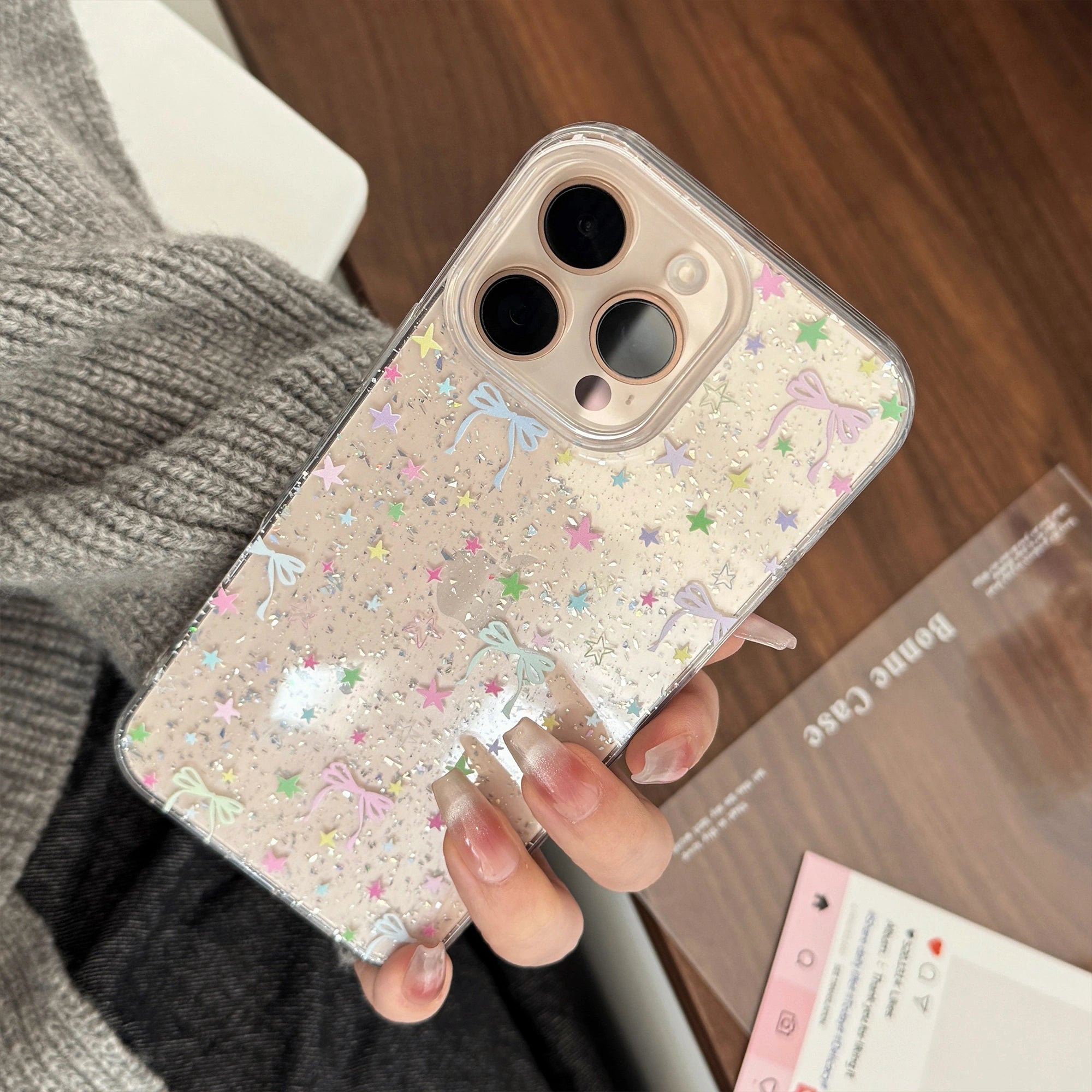 Colorful Stars & Knots - iPhone Case